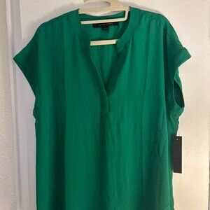 Green Short-Sleeve Tunic Blouse - NWT